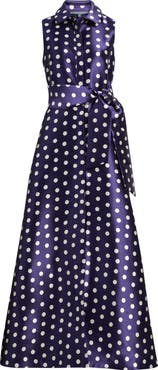Julia Jordan Dot Sleeveless Gown