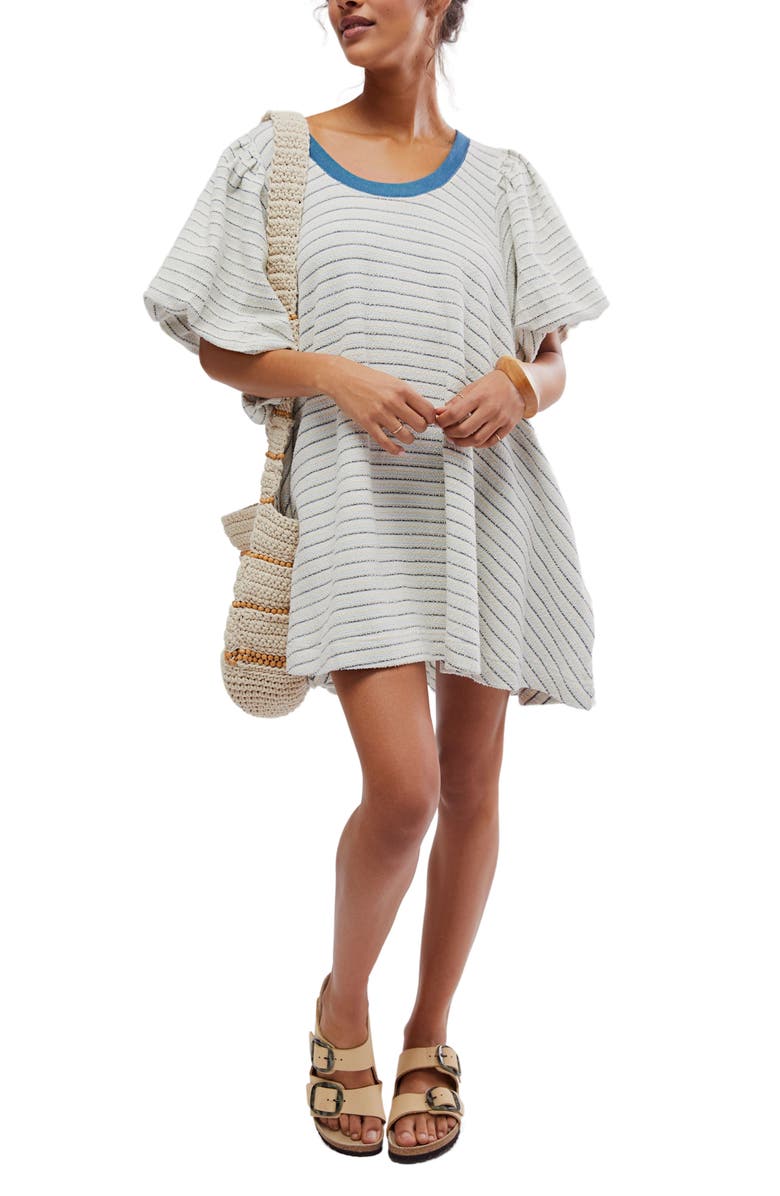 Free People Hudson Puff Sleeve Knit Dress, Alternate, color, 