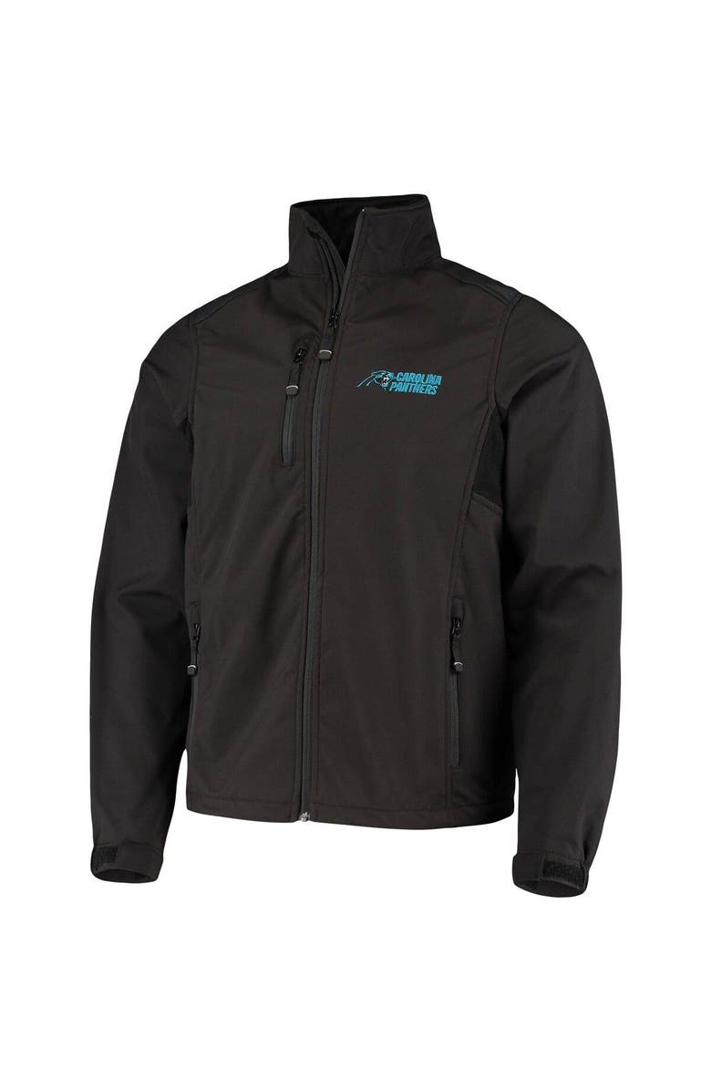 DUNBROOKE Men's Dunbrooke Black Carolina Panthers Circle Softshell Fleece Full-Zip Jacket, Alternate, color, Black