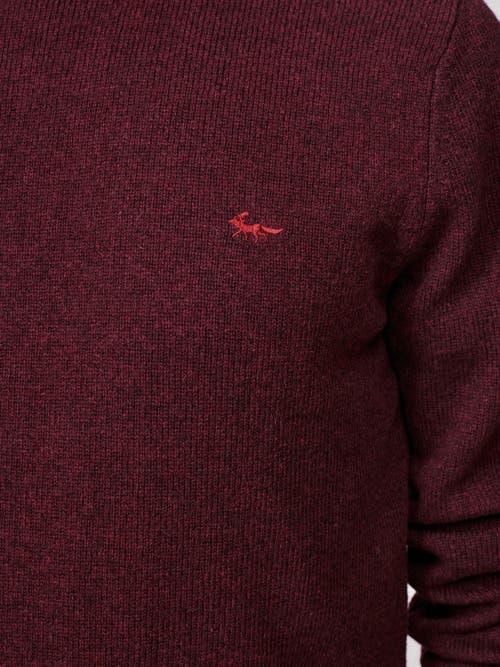 Aubin Westbourne Crew Neck Sweater In Red