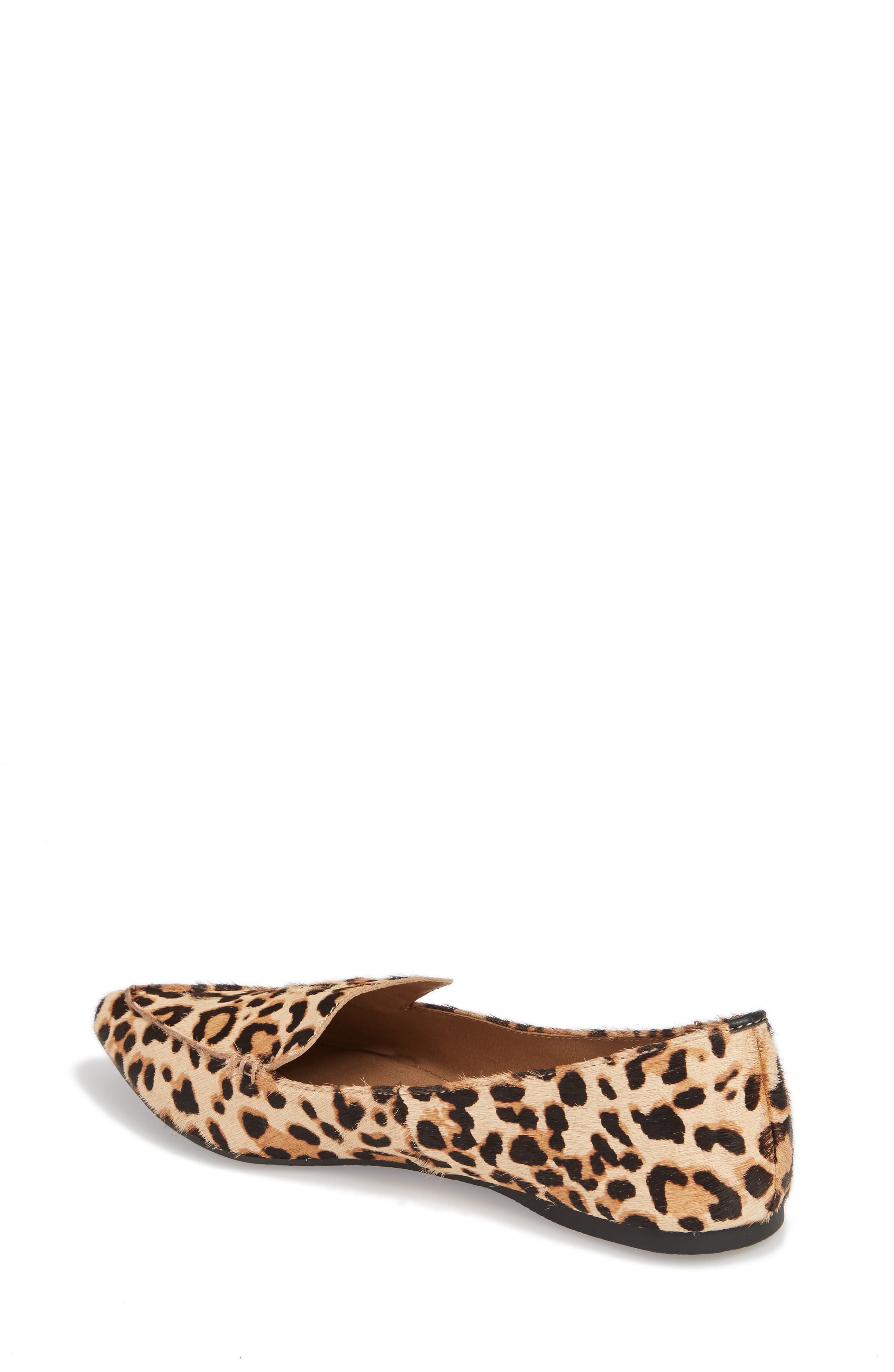 Feather Genuine Calf Hair Loafer, Alternate, color, LEOPARD