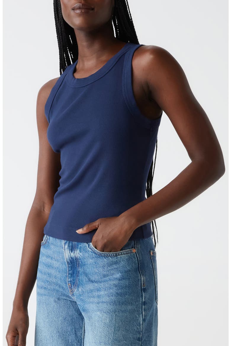 Gina Cotton & Modal Rib Tank, Alternate, color, NOCTURNAL
