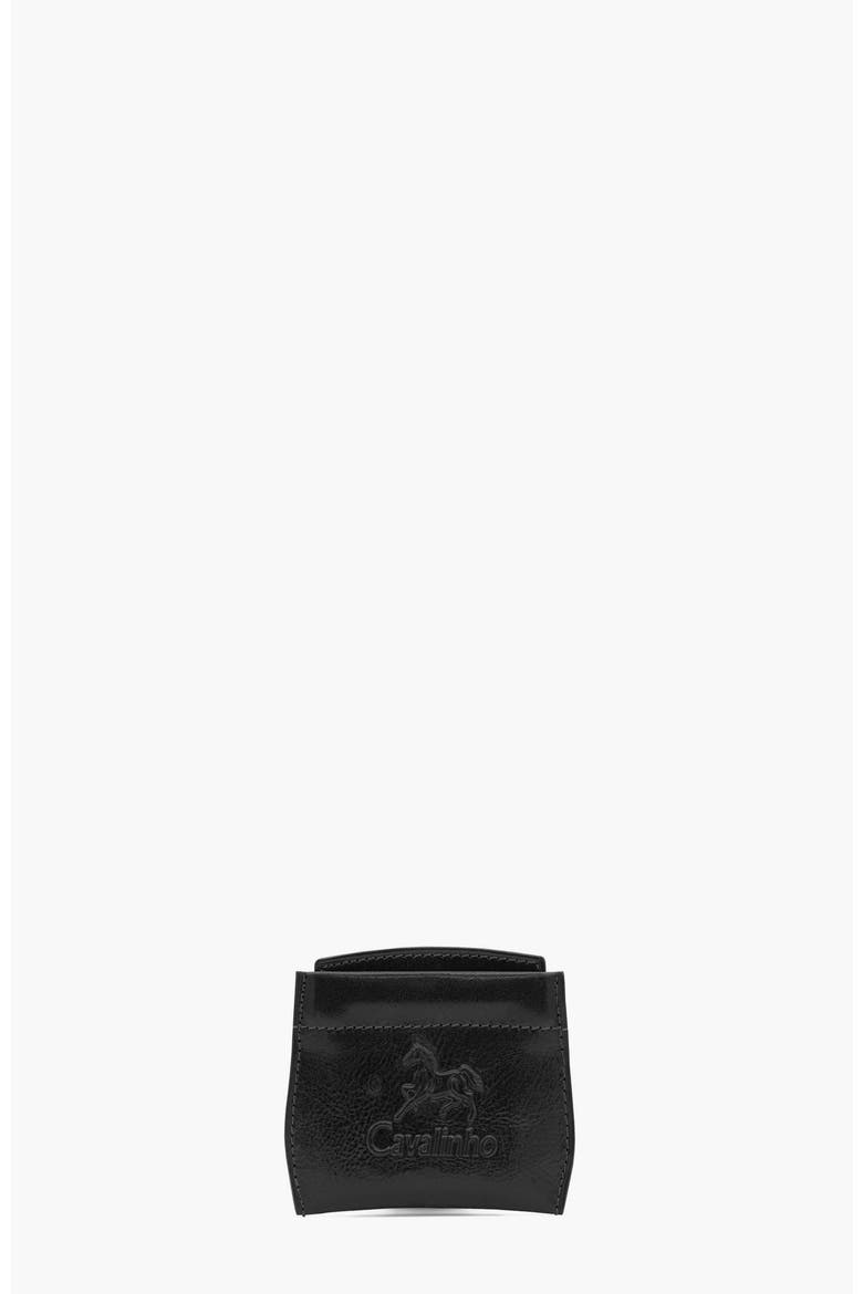 Gentleman Leather Coin Purse 568, Main, color, Black