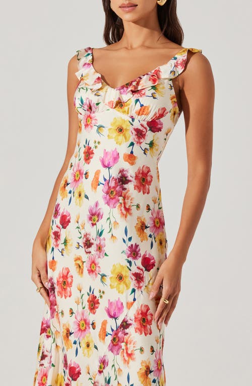 Astr The Label Zoie Floral Print Sleeveless Dress In Multi