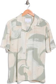 DENIM AND FLOWER Short Sleeve Button-Up Shirt