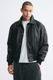 H&M Coated Baseball Jacket