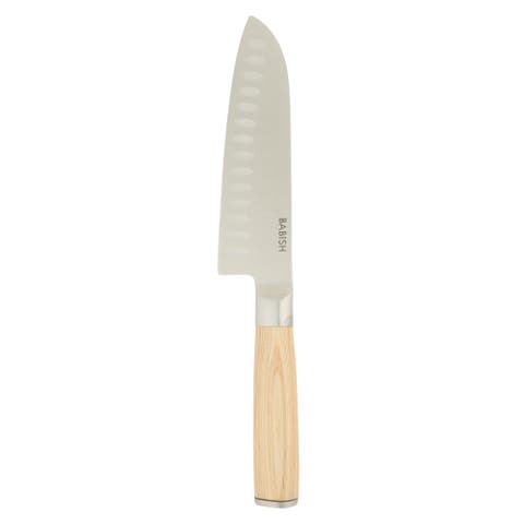High Carbon German Steel Santoku Knife with Pakka Wood Handle