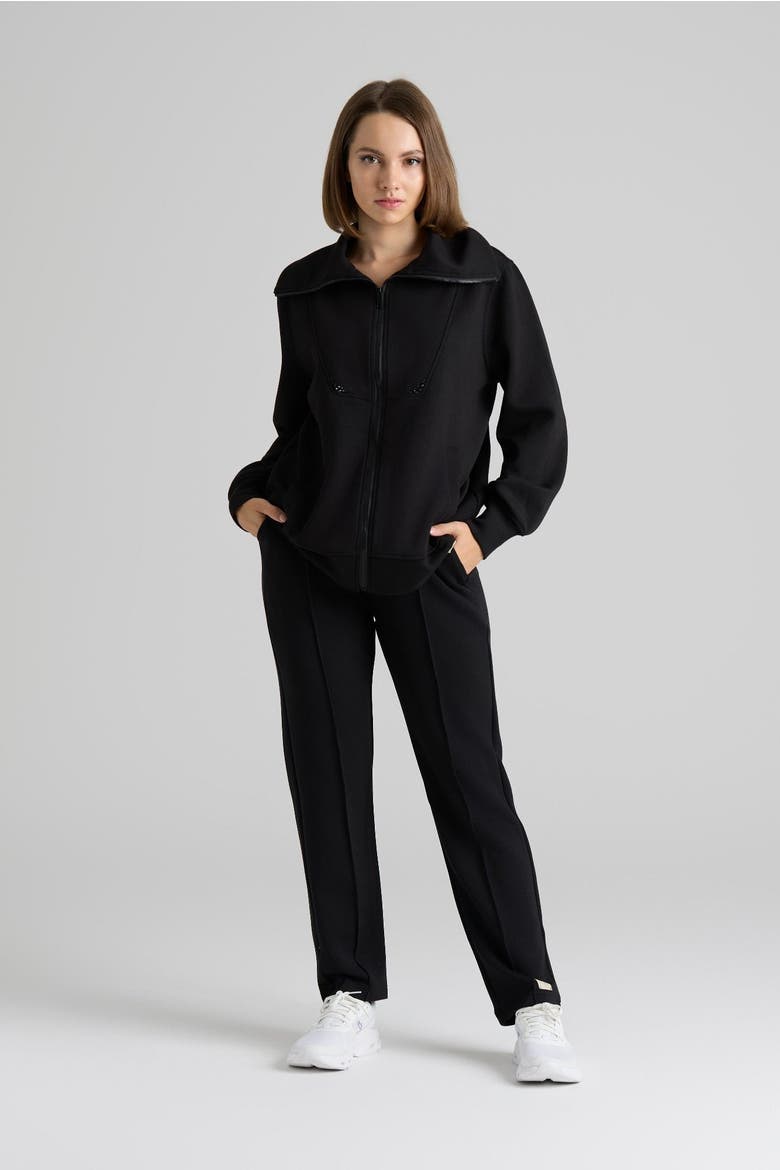 Raven Zip Up Jacket, Alternate, color, Black