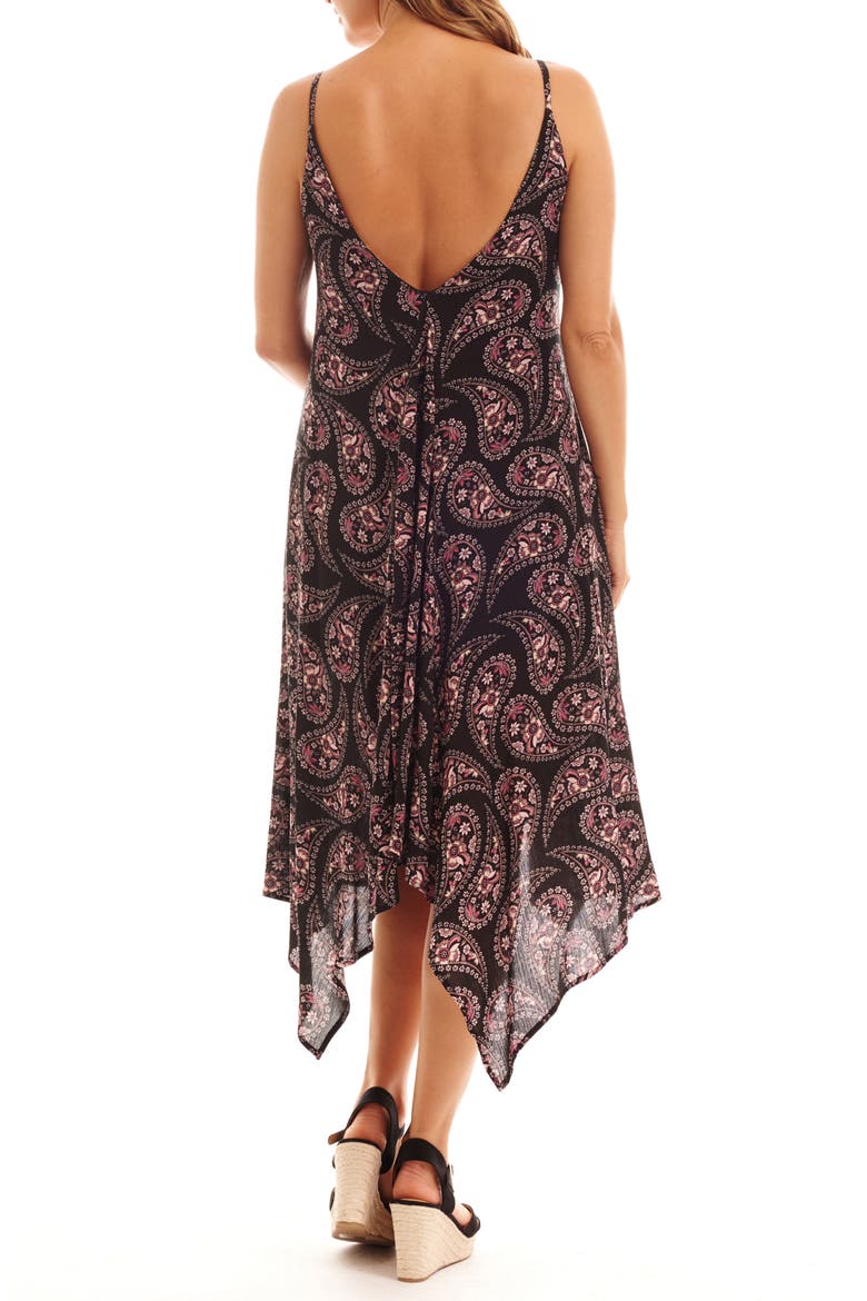 Birgit Maternity/Nursing Dress, Alternate, color, BLACK PAISLEY