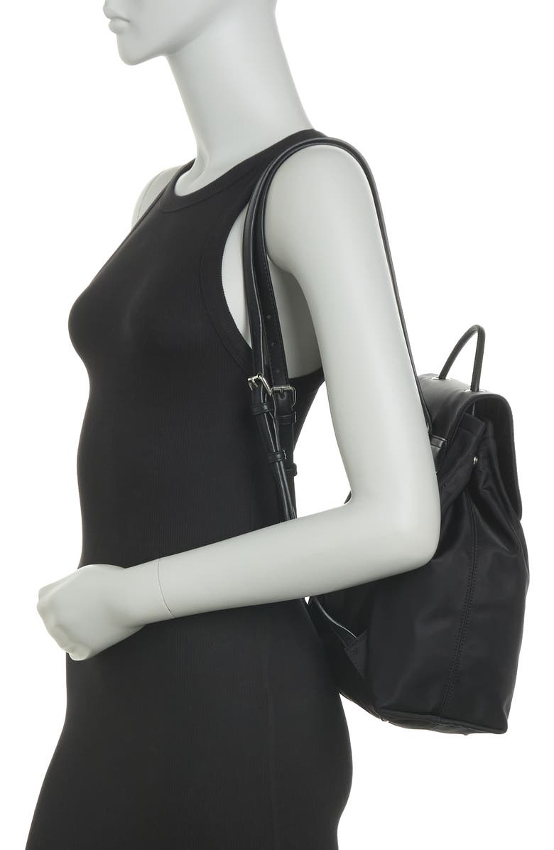 Calvin Klein Logo Embellished Nylon Mini Backpack, Alternate, color,