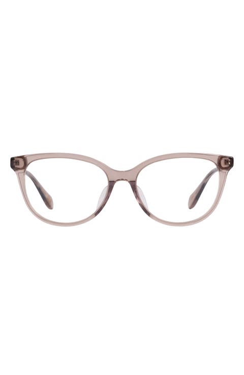 Kahala 53mm Low Bridge Cat Eye Optical Glasses