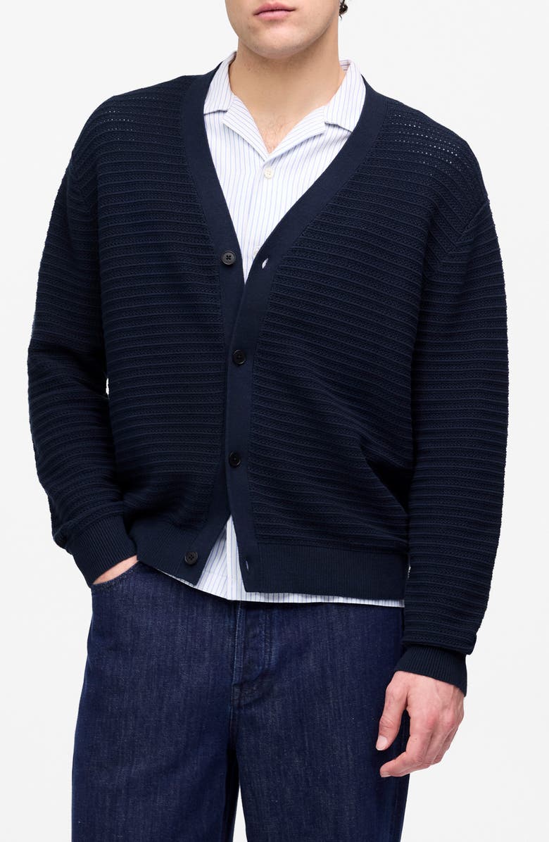 Madewell Open Stitch Cotton Cardigan, Main, color,