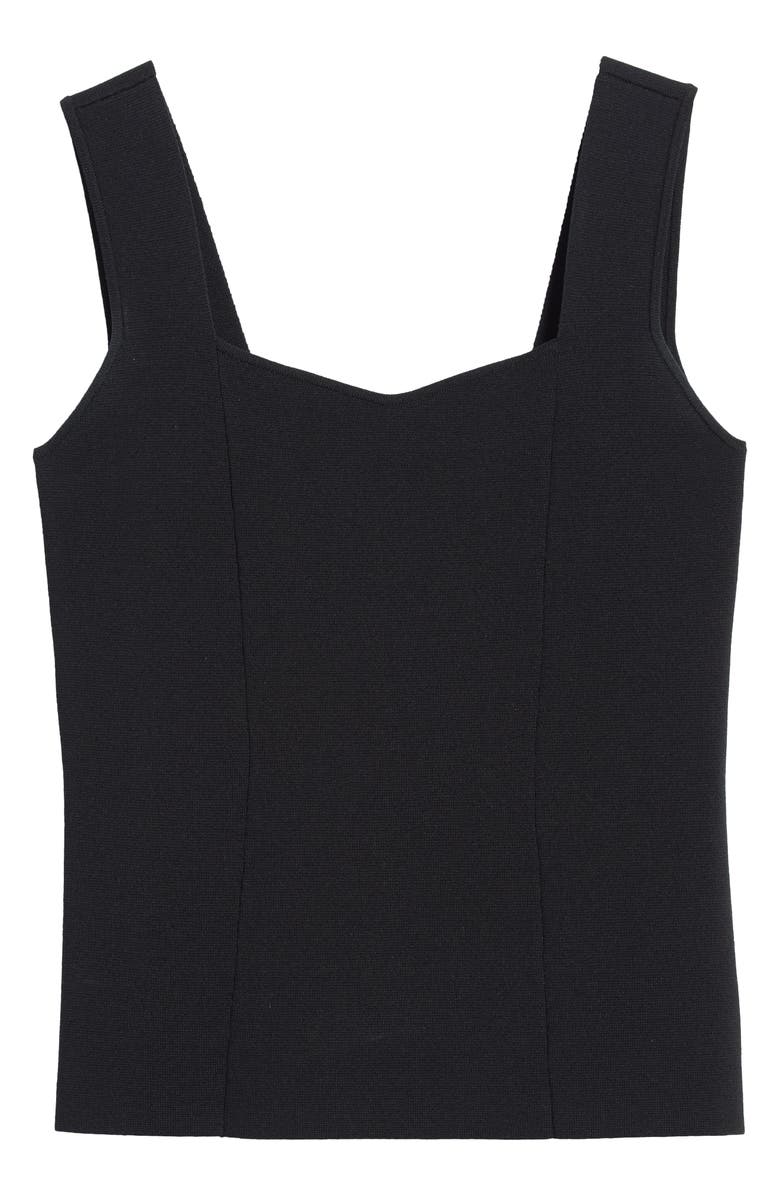 Anne Klein Sweetheart Neck Sweater Tank, Alternate, color, 