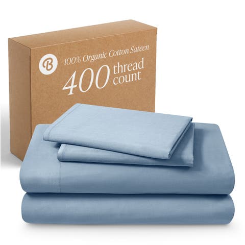 400 Thread Count Organic Cotton Sateen Sheet Set