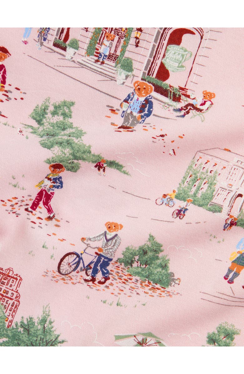 Ralph Lauren NYC School Bear Print Romper, Alternate, color, Multi