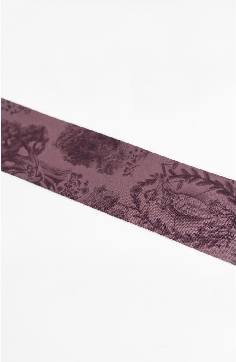 Bond & Grace The Heroines Silk Twilly Scarf, Alternate, color, Plum