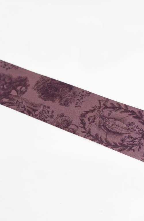 Bond & Grace The Heroines Silk Twilly Scarf In Purple