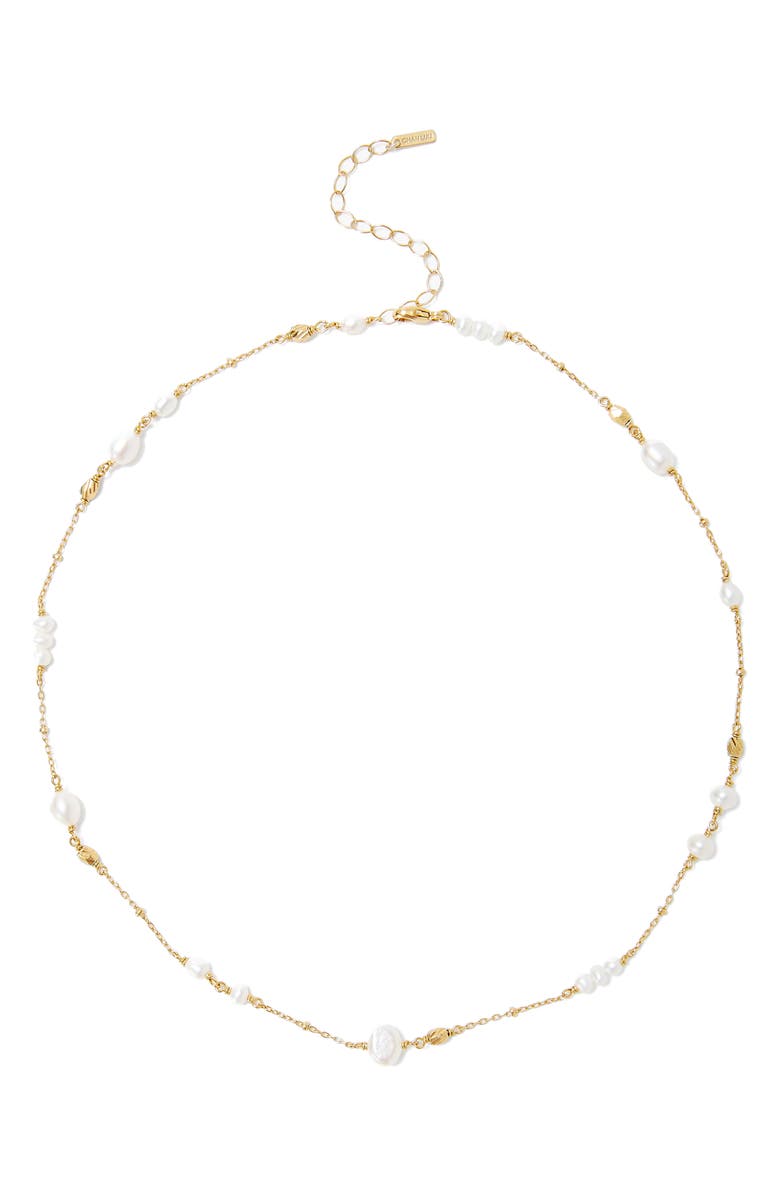 Chan Luu Freshwater Pearl Station Necklace, Main, color, 
