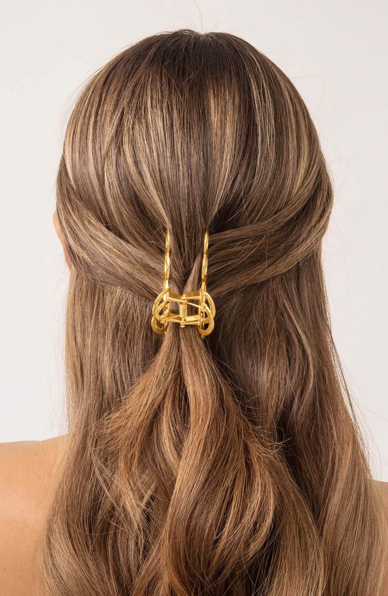 Ettika Open Ring Claw Clip, Alternate, color, Gold