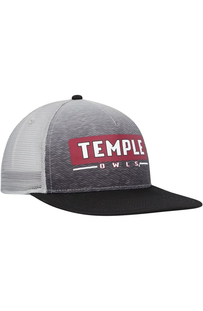 COLOSSEUM Men's Colosseum Gray Temple Owls Snapback Hat, Alternate, color, Gray