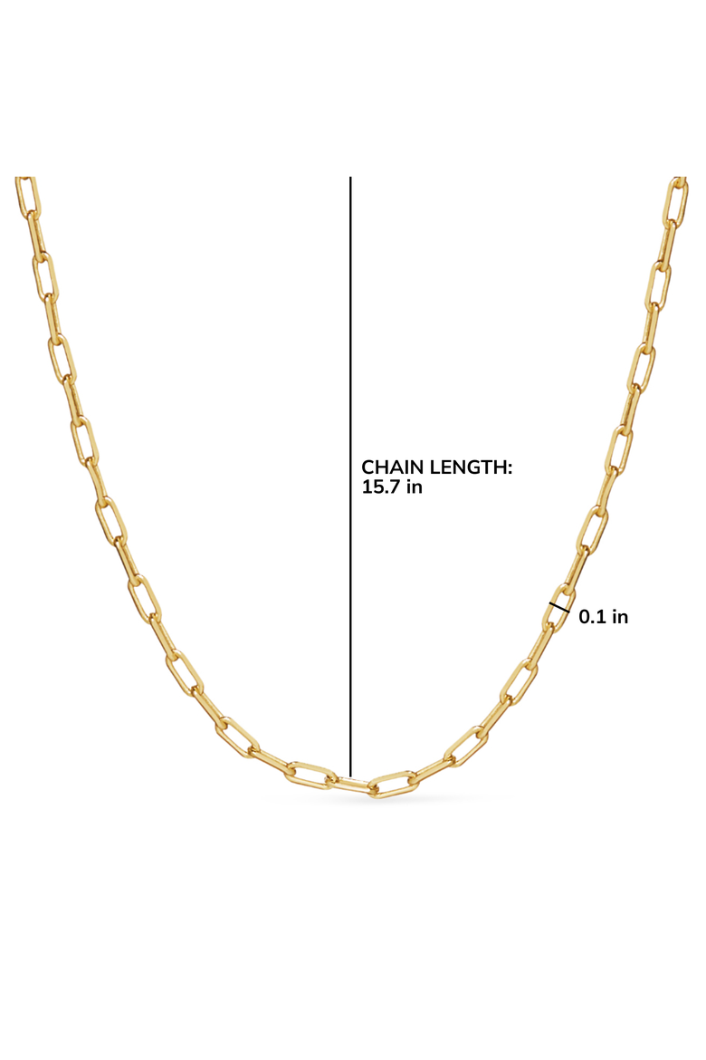 Link Chain Necklace - Laura Slim, Alternate, color, Gold