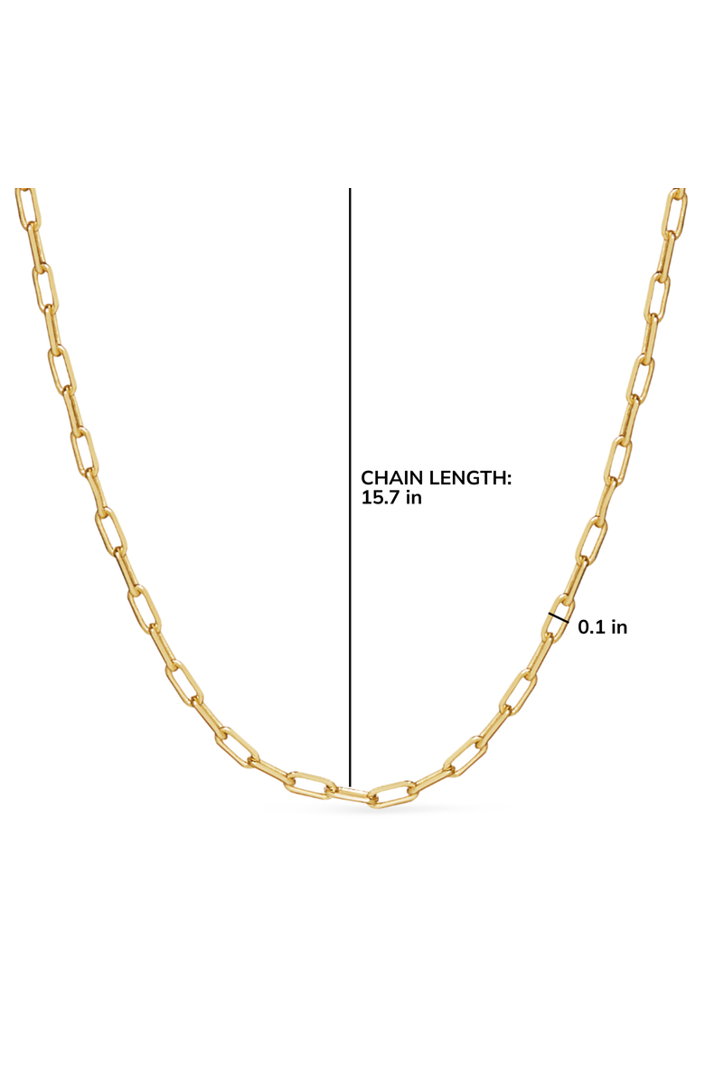 Ana Luisa Link Chain Necklace - Laura Slim, Alternate, color, Gold