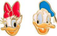 Disney Daisy and Donald Duck Mismatched Small Stud Earrings Official License