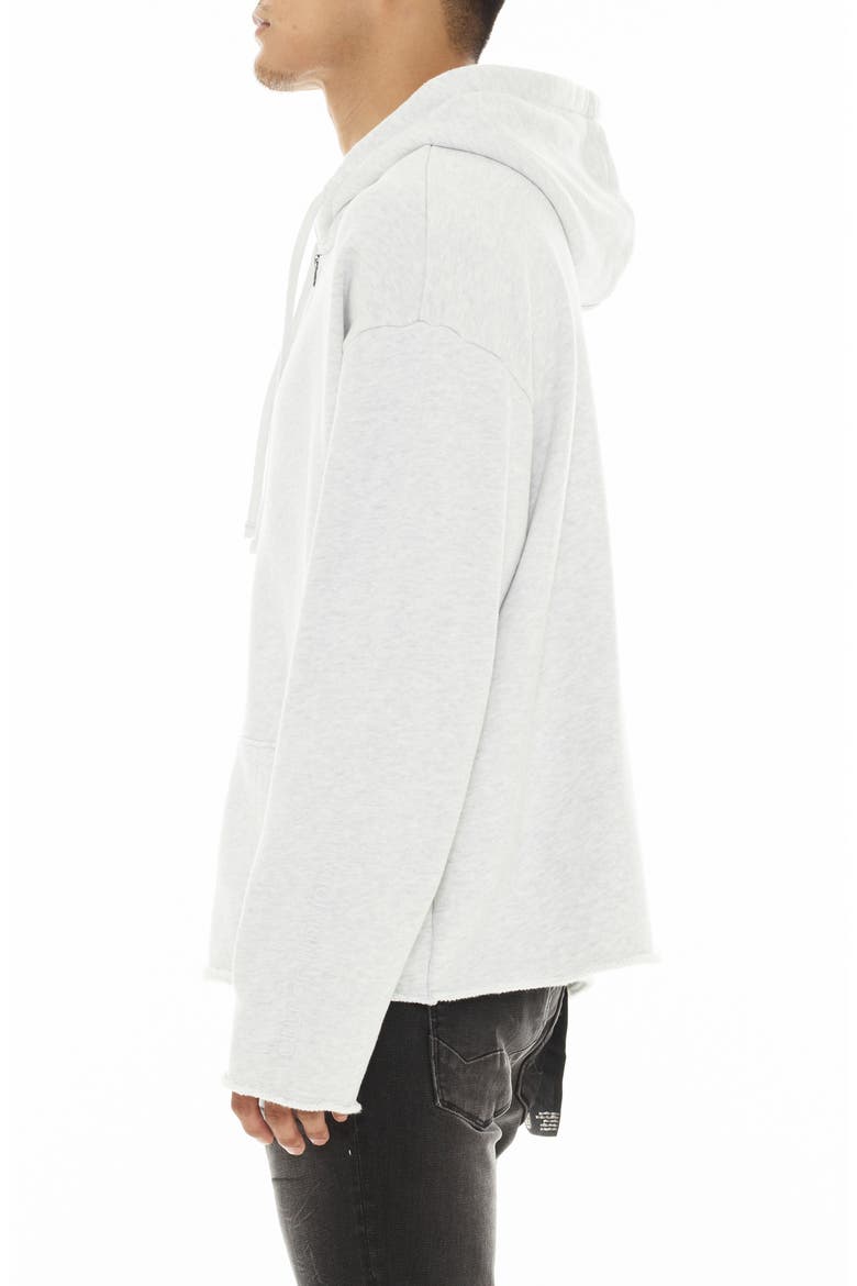 Core Raw Hem French Terry Zip Hoodie, Alternate, color, HEATHER GREY