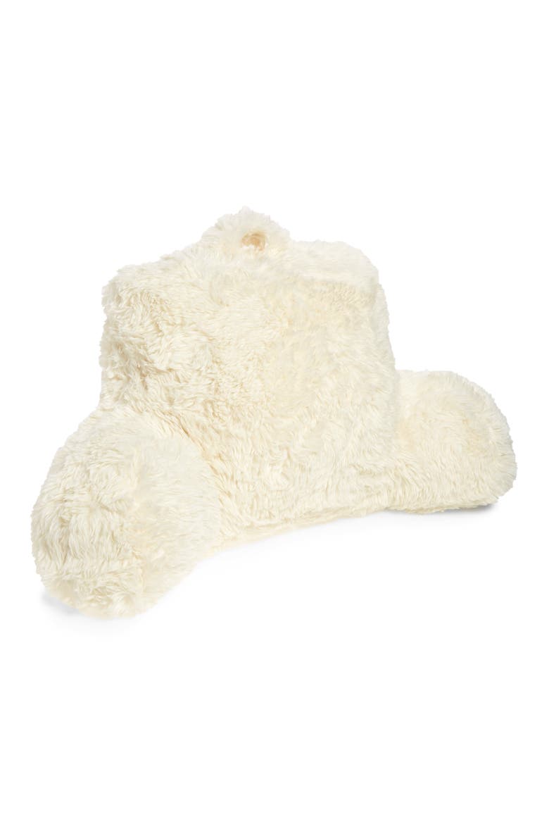 Shaggy Faux Fur Lounge Pillow, Main, color, IVORY