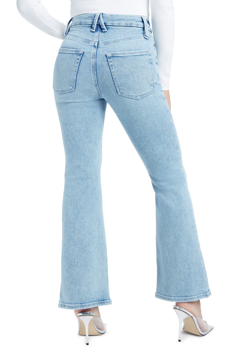 Good American Good Legs Flare Jeans, Alternate, color,