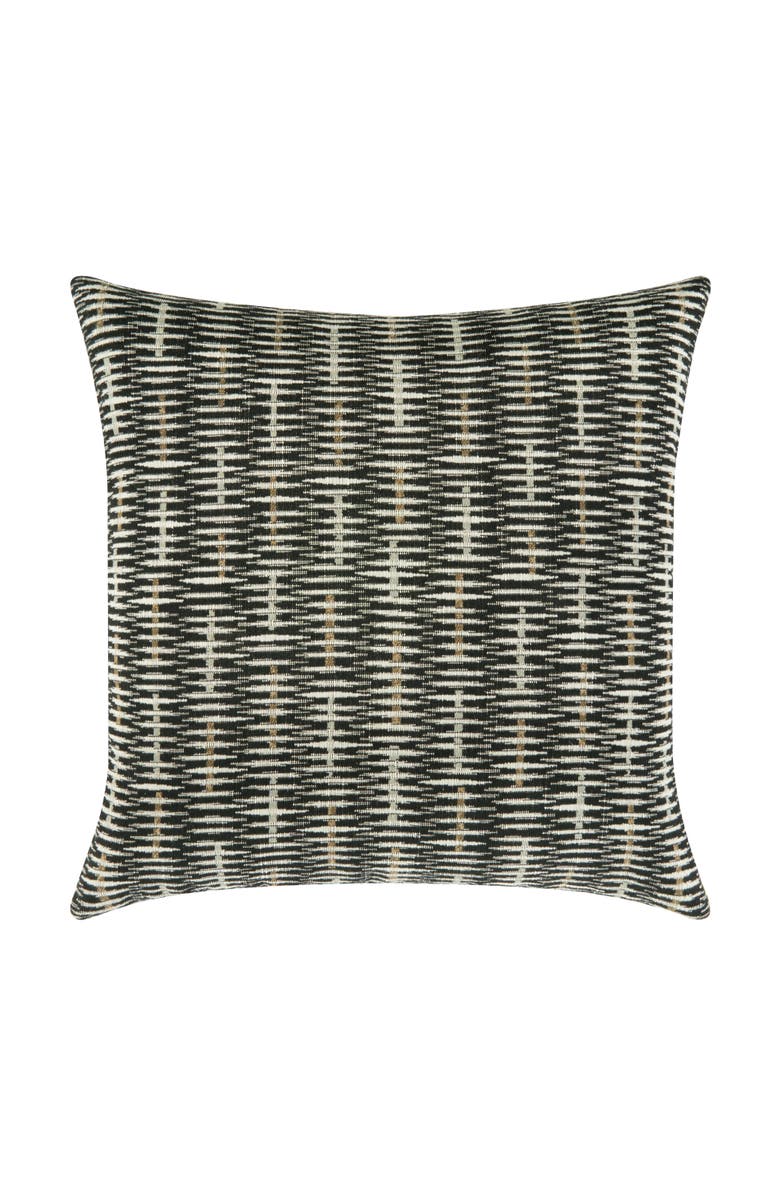 Elaine Smith Intertwine Ebony Indoor & Outdoor Woven Accent Pillow, Main, color, Ebony