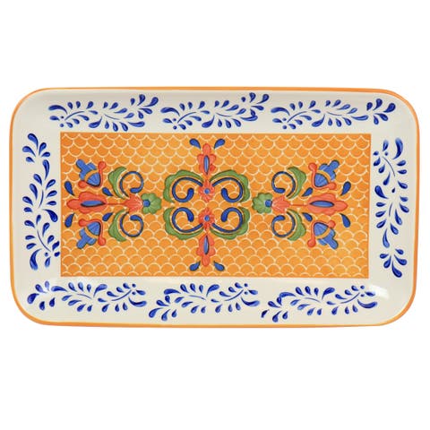 Tierra Rectangular Stoneware Serving Platter