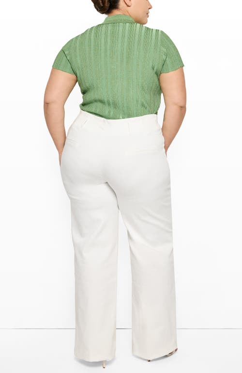 As B Y Df Tilda Ribbed Top In Mint Matcha