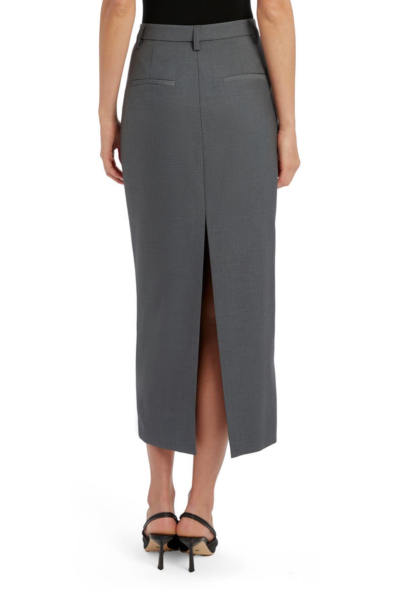 Amiah Midi Skirt, Alternate, color, DARK GREY