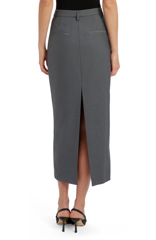 Bardot Amiah Mid Rise Maxi Skirt In Gray