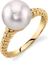 The Pearl Source Japanese Akoya Pearl Terrie Ring