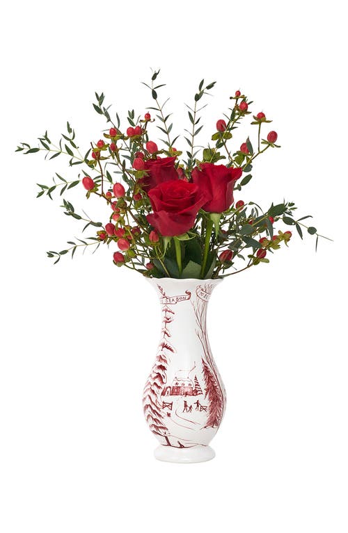 Juliska Country Estate Winter Frolic Vase In White