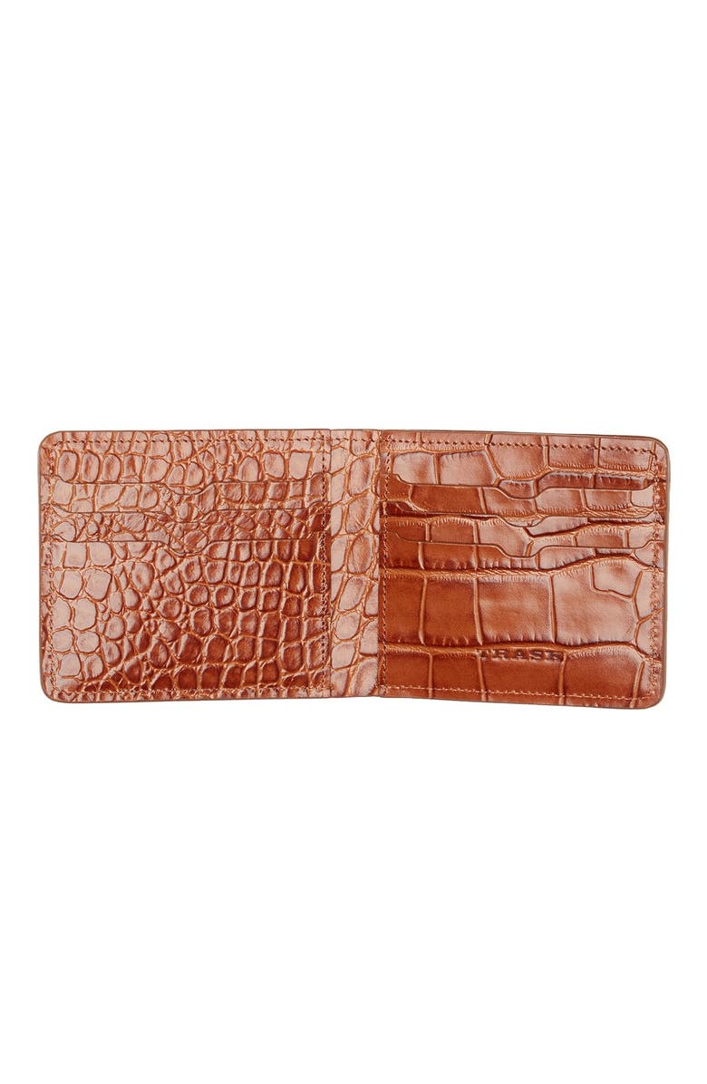 Trask 'Jackson' Slimfold Embossed Leather Wallet, Alternate, color,