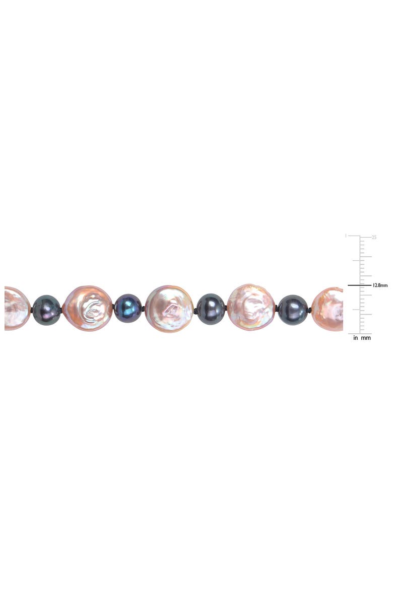13-13.5mm Pink Freshwater Cultured Pearl Necklace, Alternate, color, PINK MULTICOLOR