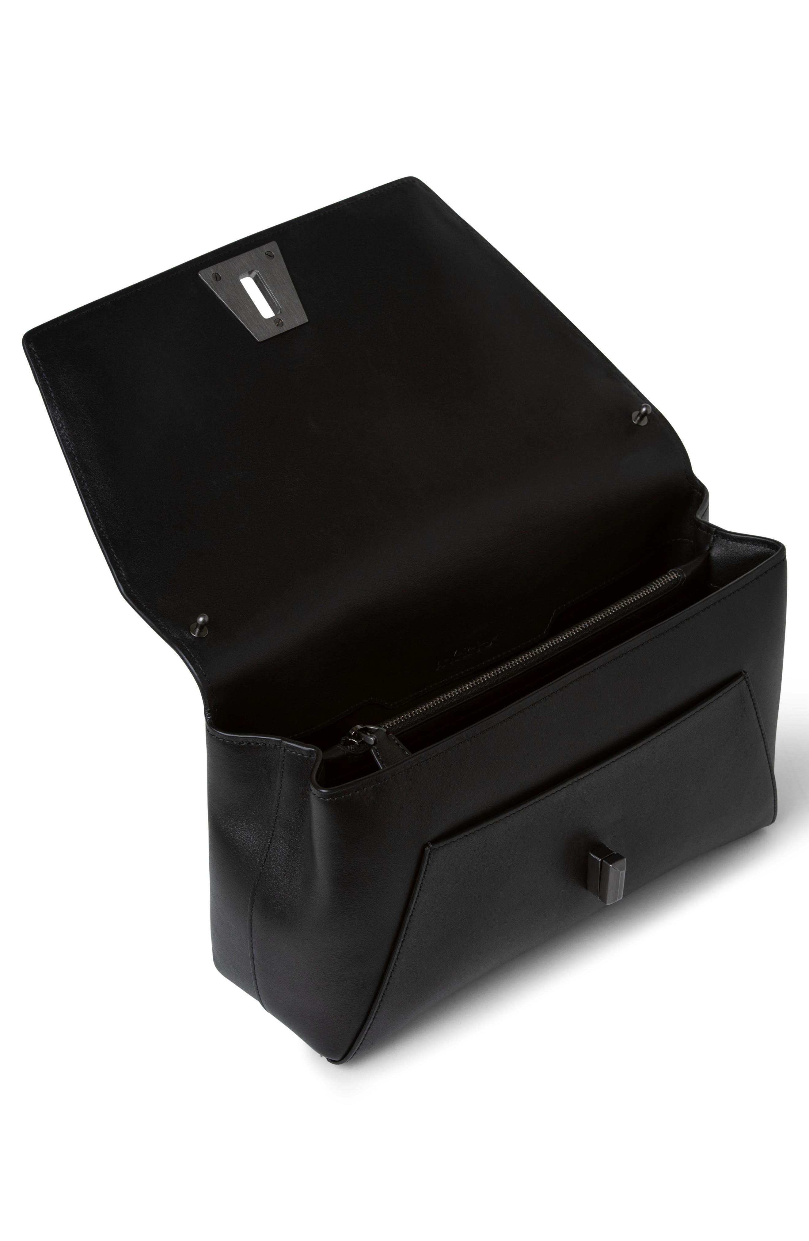 Akris Anouk Braided Trapezoid Leather Crossbody Bag, Alternate, color, 