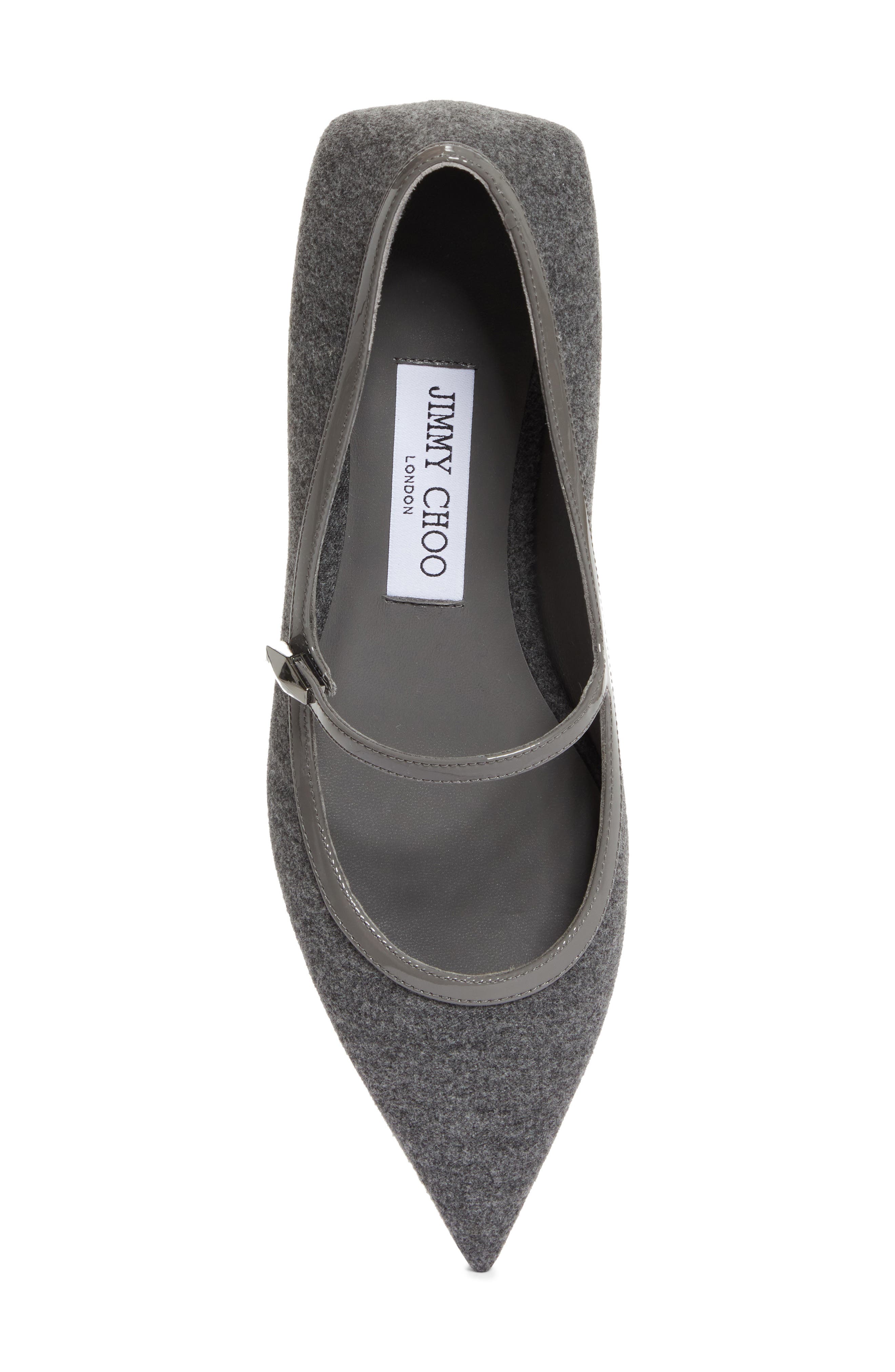 Jimmy Choo Carolyn Pointed Toe Mary Jane Flat, Alternate, color, 