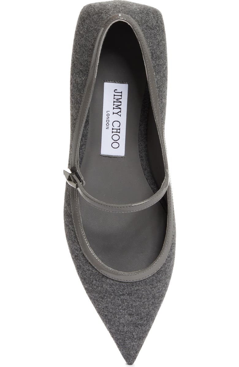 Jimmy Choo Carolyn Pointed Toe Mary Jane Flat, Alternate, color,