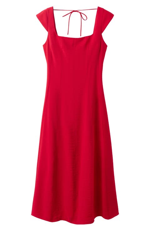 Bow Back A-Line Dress