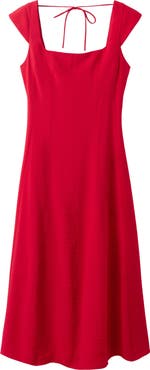 MANGO Bow Back A-Line Dress