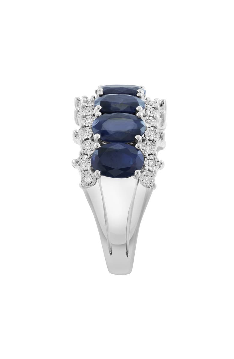 EFFY Sterling Silver Diamond & Blue Sapphire Ring, Alternate, color, Blue