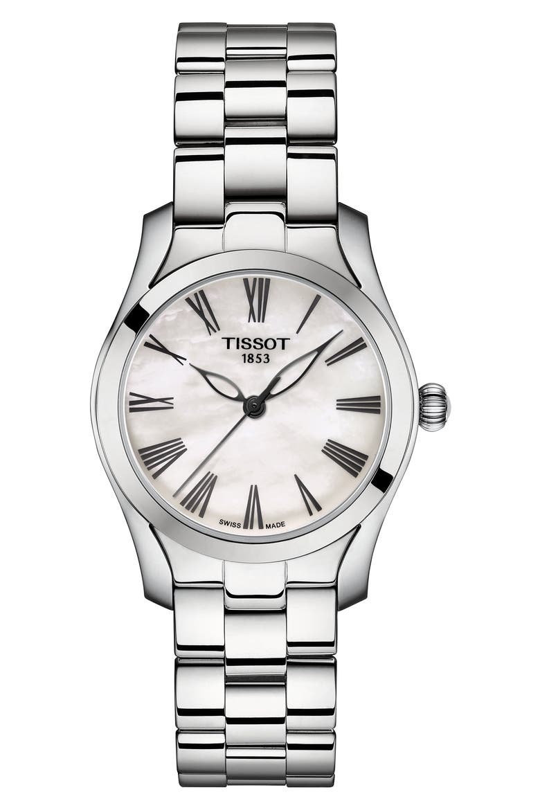 T-Wave Bracelet Watch, 30mm, Main, color, GREY