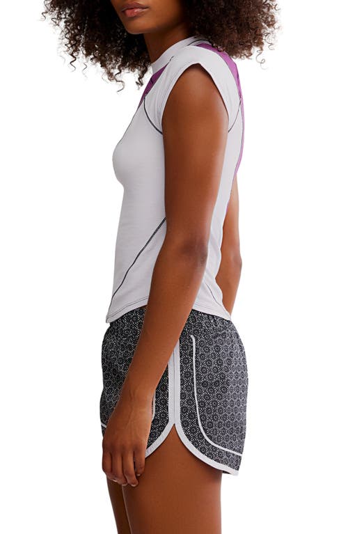 Free People Tempo Colorblock Performance T-shirt In Multi
