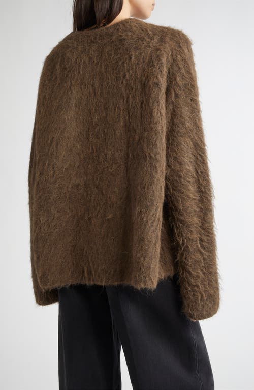 Totême Toteme Boxy Alpaca Blend Sweater In Brown