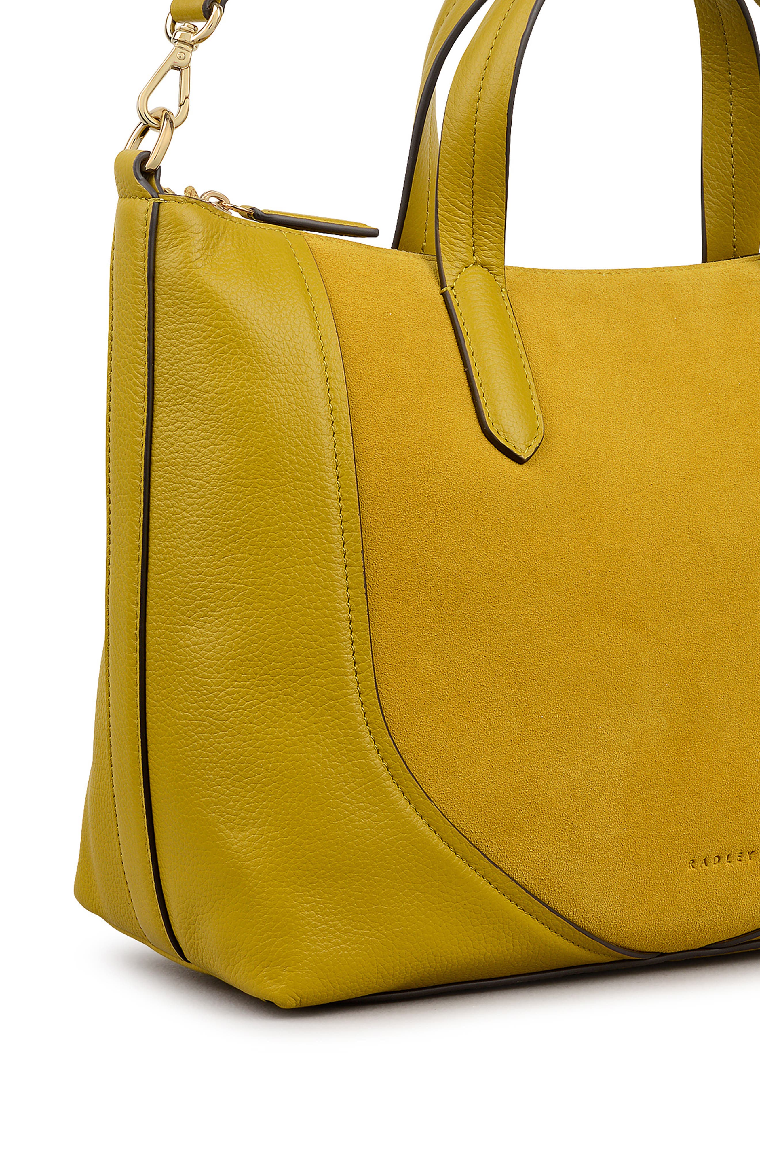 Radley Wood Park Suede Medium Crossbody Bag, Alternate, color, Ochre