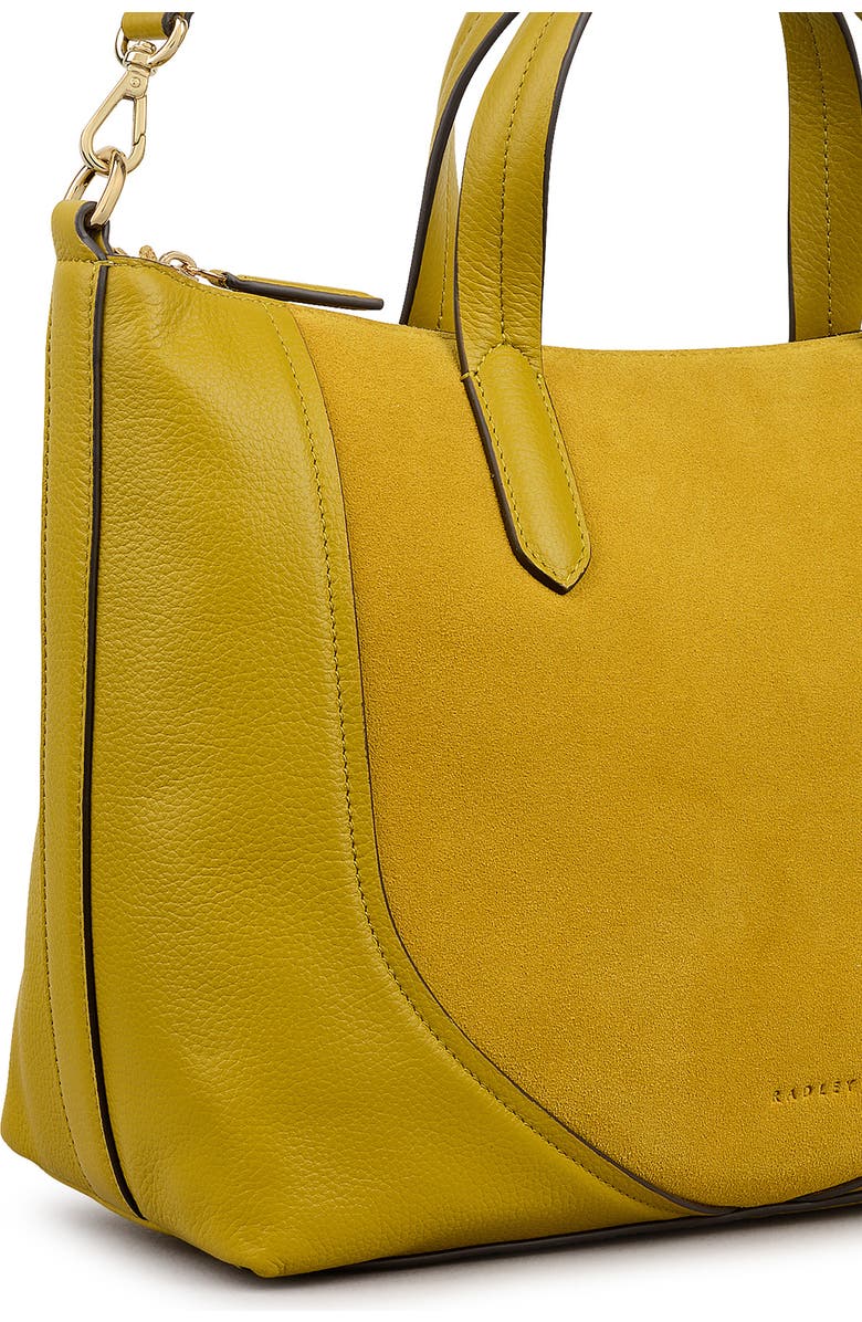 Radley Wood Park Suede Medium Crossbody Bag, Alternate, color, Ochre